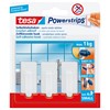 TE-57530-00013 - tesa Powerstrips Haken Small Classic, weiß, max. 1kg, 3er Pack