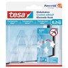 TE-77734-00000 - tesa Powerstrips Klebehaken für transparente Oberflächen und Glas, max 0,2mm, 5er Pack