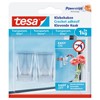 TE-77735-00000 - tesa Powerstrips Klebehaken für transparente Oberflächen und Glas, max. 1kg, 2er Pack