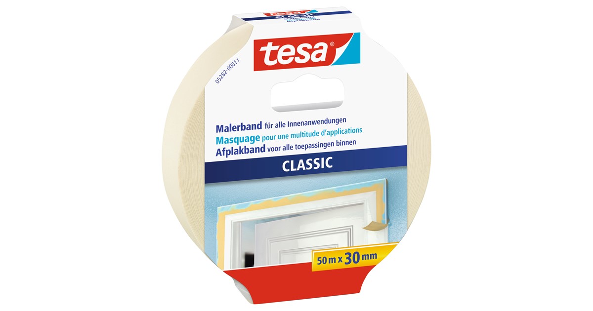 Ruban De Masquage Tesa TESAKREPP Premium Classic 5282/11 – 30 Mm, Qualité Pro