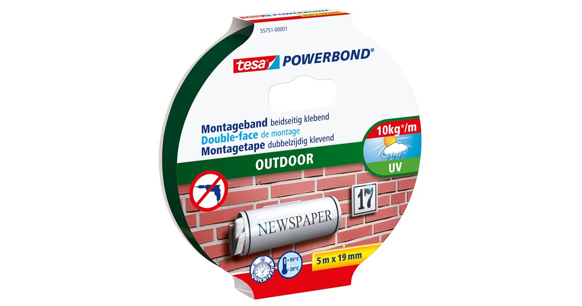 Tesa Powerbond Ultra Strong Pads - Heavy Duty Mounting Tape 20mm X 9m