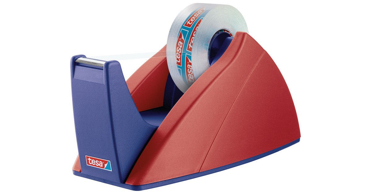 Dérouleur De Ruban Adhésif Tesa Easy Cut SMART Avec Stop-Pad | 4 Rubans Transparents Inclus | Pratique Bureau Emballage