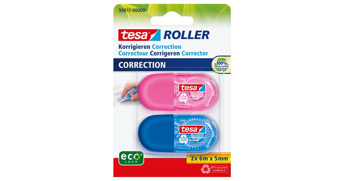 Tesa Korrekturroller EcoLogo Mini 59815 5 Mm X 6 M Pink