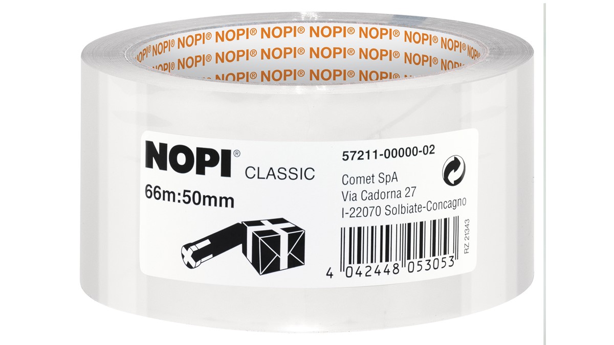 Nopipack Packband PVC Geprägt 4065 Braun 66m X 50mm
