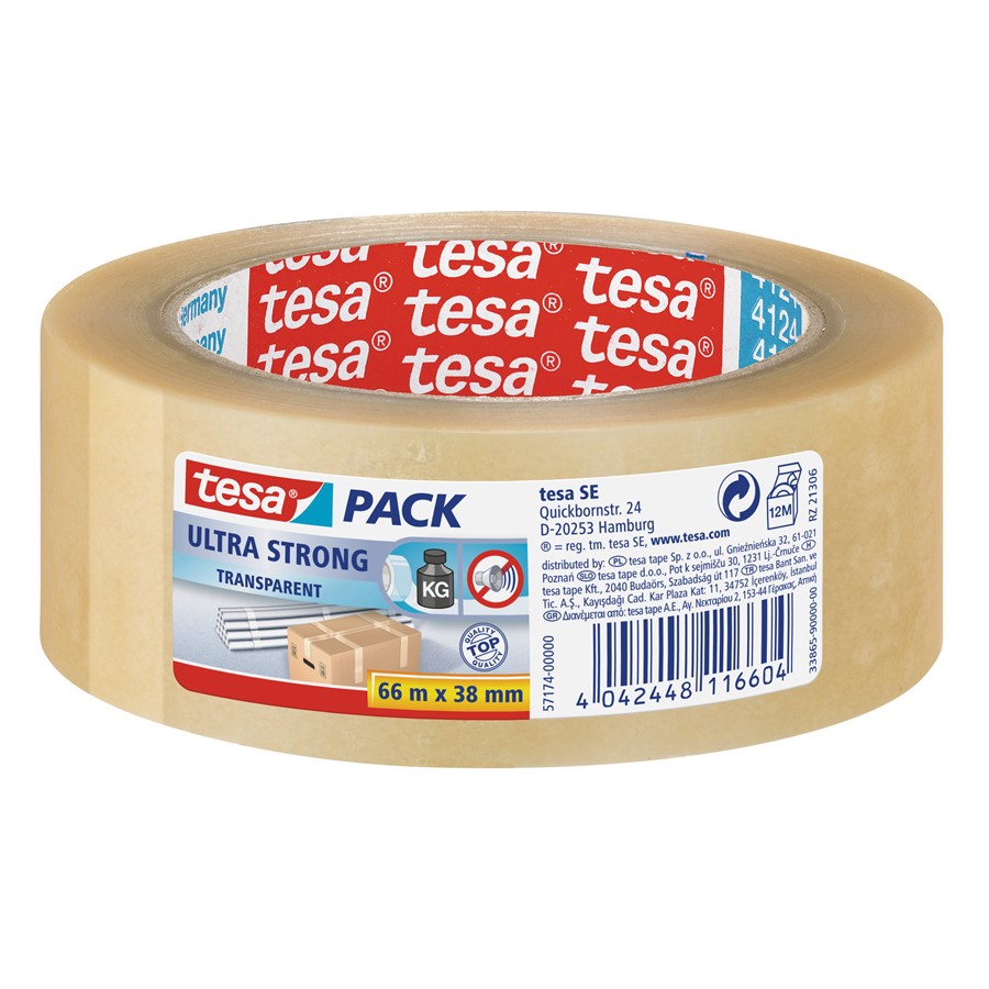 Perfect Tape Packband 48mm X 60m – 24 Rollen Transparent & Stark | Nachfüllpackung Für Verpackung & Versand