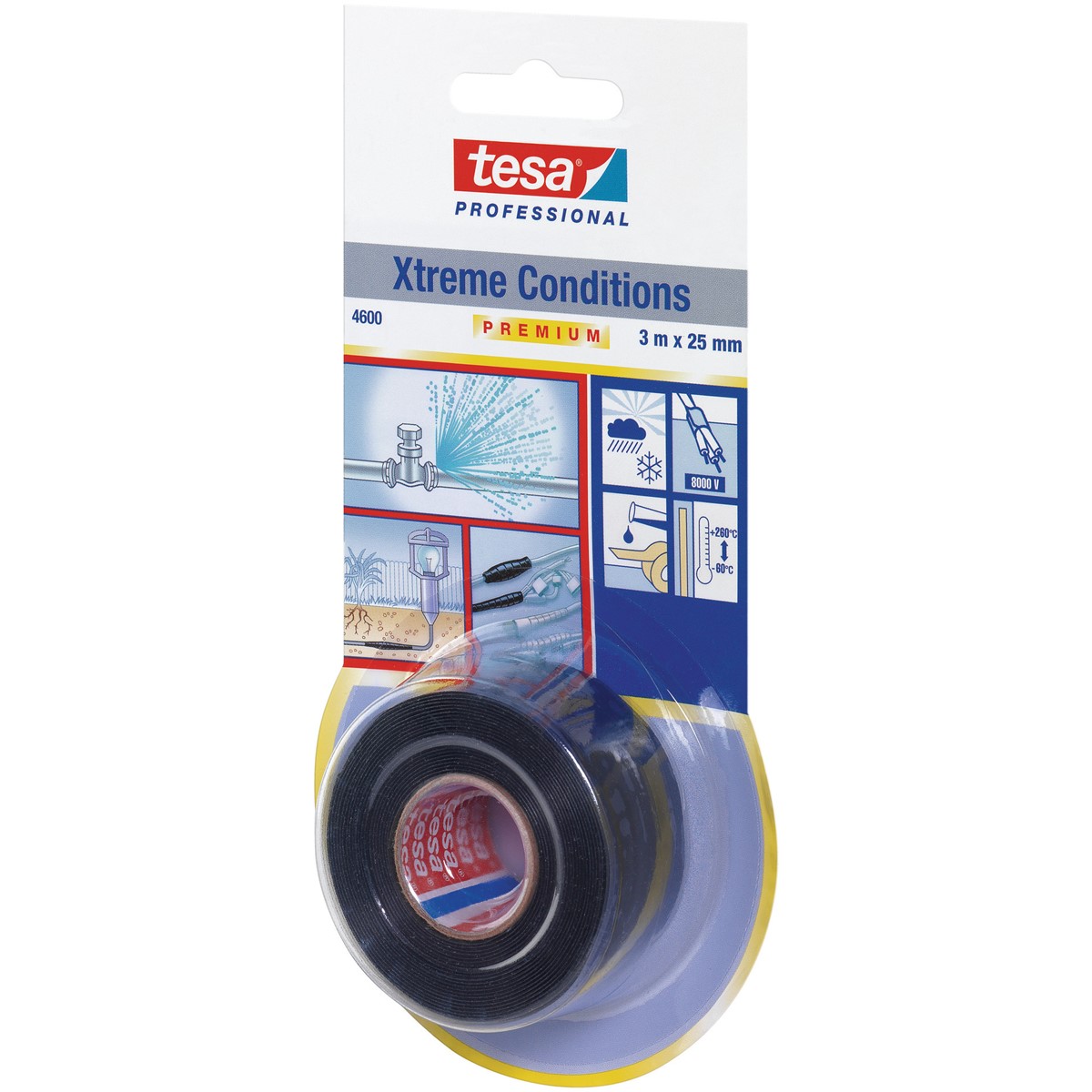 Ganci tesa Powerstrips small tondi biadesivi in plastica opaco-cromato