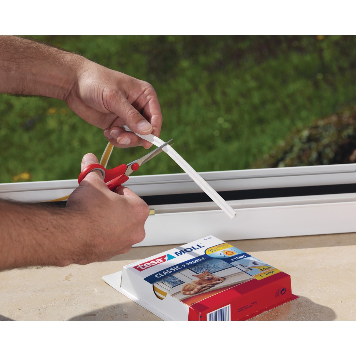 Nematek - Dichtband selbstklebend wasserdicht - Türdichtungen P-Profil  schnell montiert - Dichtband Fenster dient als idealer Zugstopper - Tür