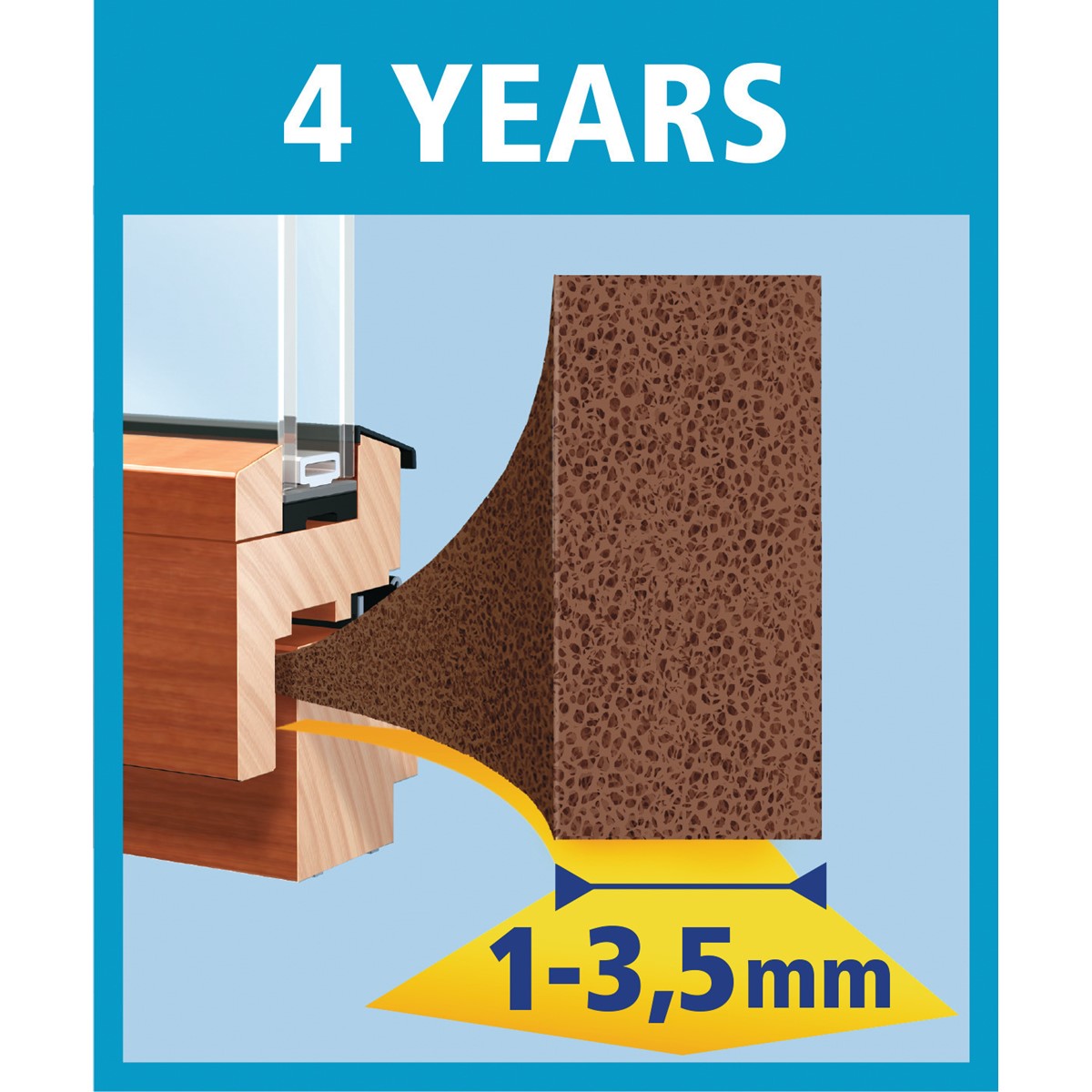 Ecosavers Draught Excluder P Profile - 2-5mm Seams - Ecosavers - View #4