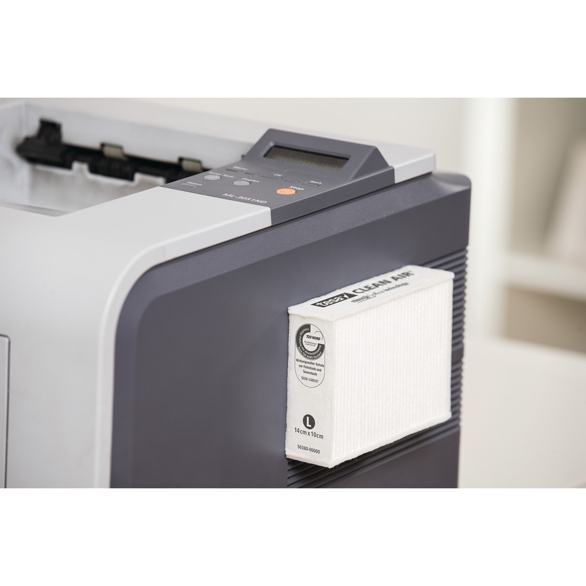 tesa 50378-00000 - Clean Air Feinstaubfilter - Grösse S, weiß