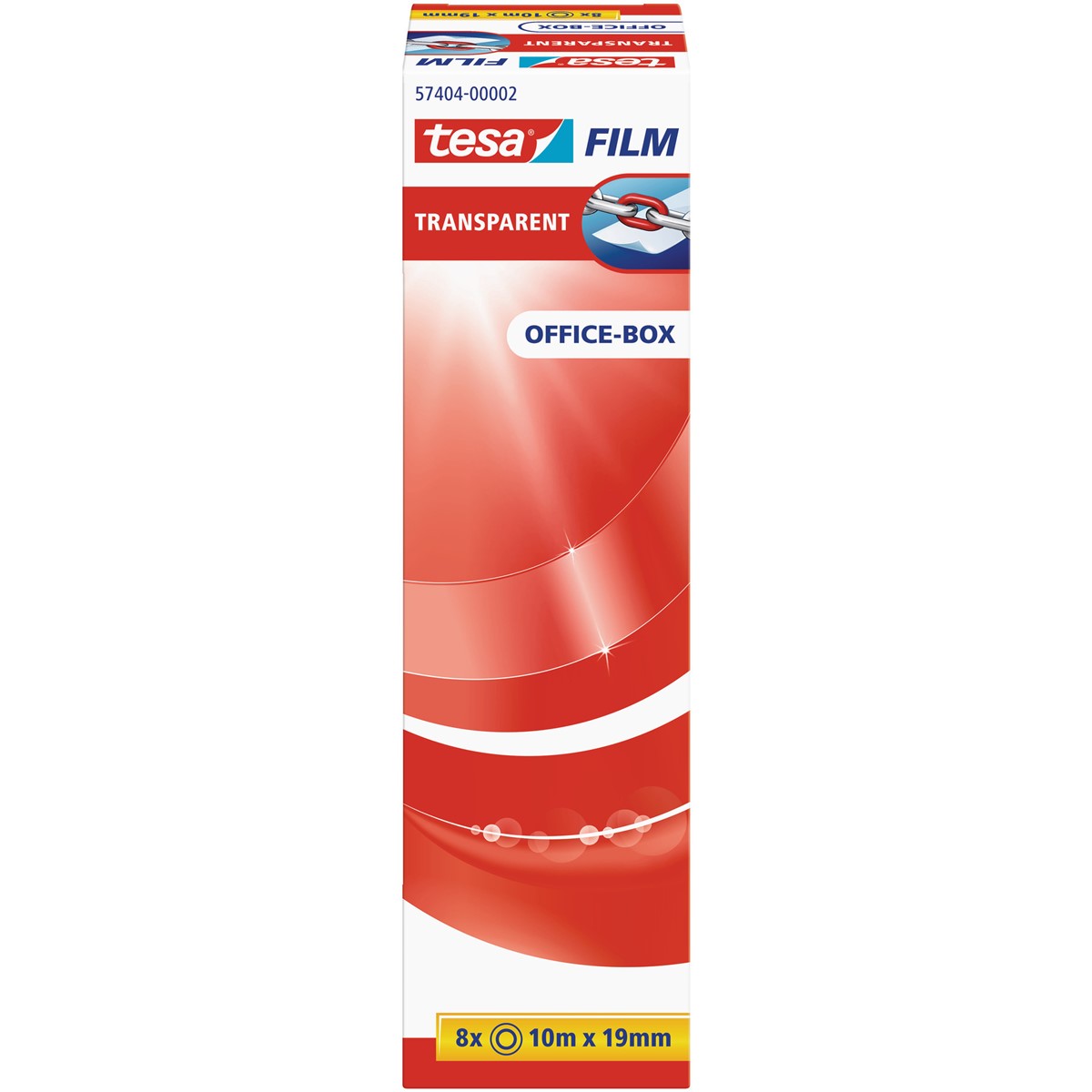 tesa 57404-00002 - tesafilm transparent, 10 m x 19 mm, 8er Pack