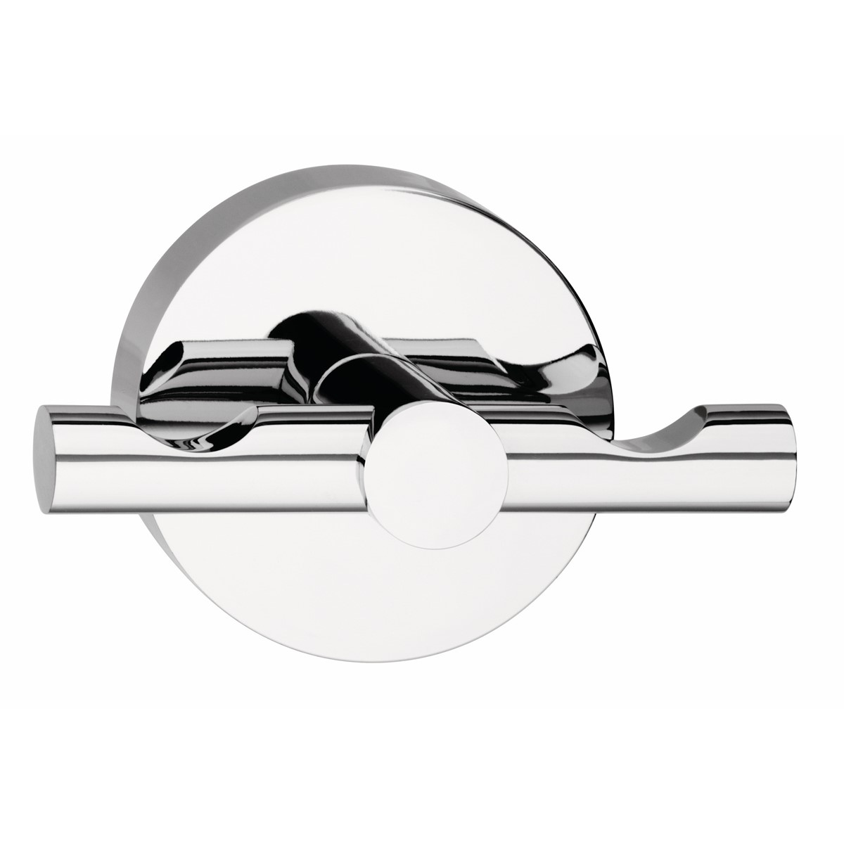 tesa 59340-00000 - Powerbutton Haken Deluxe Rund Glänzend, Chrom