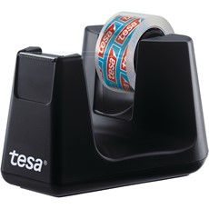 tesafilm Tischabroller Smart ecoLogo schwarz inkl. 1 Rolle tesafilm kristall-klar 10 m x 15 mm