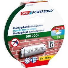 tesa Powerbond Montageband OUTDOOR, 5 m x 19 mm