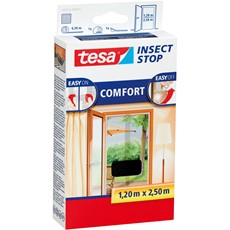 tesa Fliegengitter Insect Stop Klett COMFORT für Türen bis 1,20m x 2,50m, anthrazit