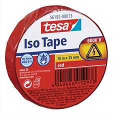 tesa Isolierband, 10m x15 mm, rot