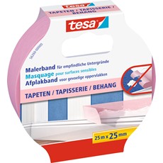 tesa Maler-Krepp Precision Sensitive, 25m x 25mm, rosa