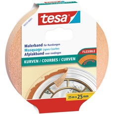 tesa Malerabdeckband KURVEN, 25m x 25mm, beige