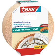 tesa Malerabdeckband KURVEN, 25m x 38mm, beige