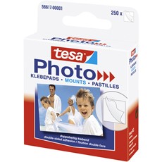 tesa Photo Klebepads, 250 Stück, weiß