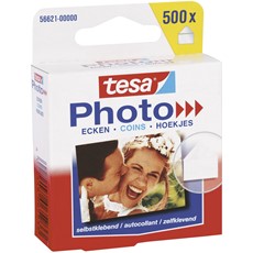 tesa Photo Ecken, 500 Stück, weiß/transparent