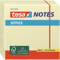 tesa Office Notes, gelb, 75 mm x 75 mm