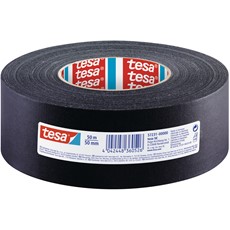 tesa Premium Gewebeband, 50m x 50mm, schwarz