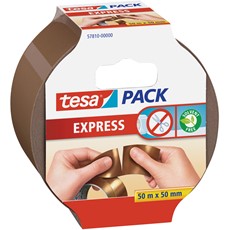 tesapack Packband Express (PP, von Hand einreißbar), 50m x 50mm, braun