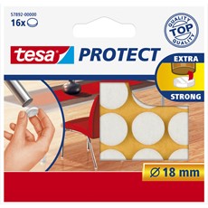 tesa Protect Filzgleiter, Ø 18 mm, weiß