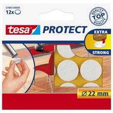 tesa Protect Filzgleiter, Ø 22 mm, weiß