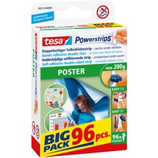 tesa Powerstrips Poster Big Pack, max. 200g, 96 Stück