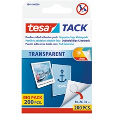 tesa TACK Big Pack, 200 Stück, transparent