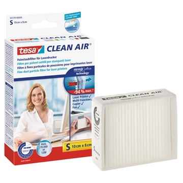 tesa 50378-00000 - Clean Air® Feinstaubfilter - Grösse S, weiß