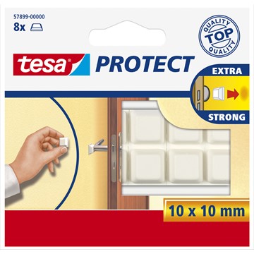 tesa 57899-00000 - Protect Schutzpuffer, weiß, 8 Stück