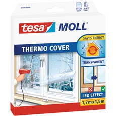 tesamoll Thermo Cover Fensterisolierfolie, 1,70m x 1,5m, transparent